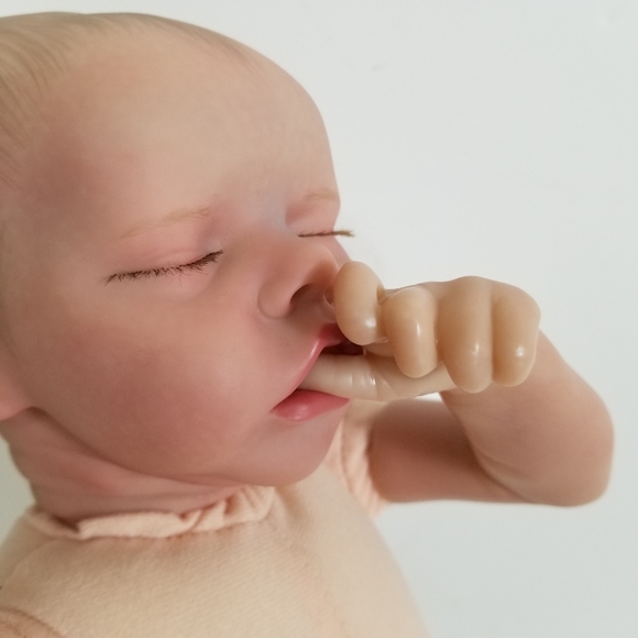 Bonnie Brown Reborn Baby Doll Twin-A Painted Closed Eyes Realistic Infant - Picture 4 of 11